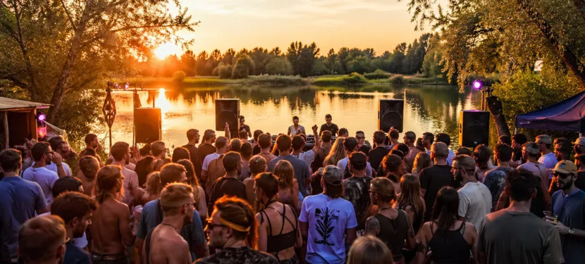 Sea You Festival Freiburg 2026 - Tanzende Menschen am See